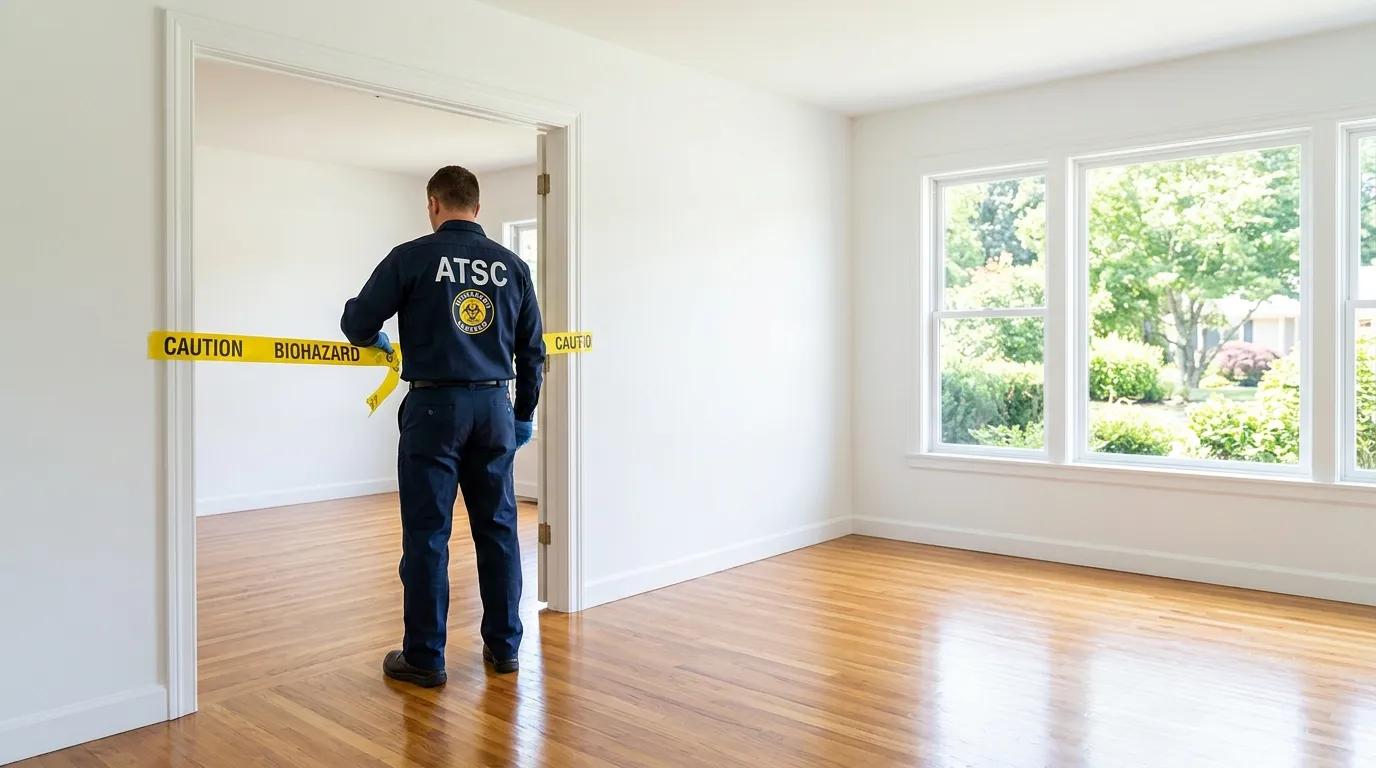 Certified biohazard cleanup crew performing Crime Scene Cleanup in Manassas